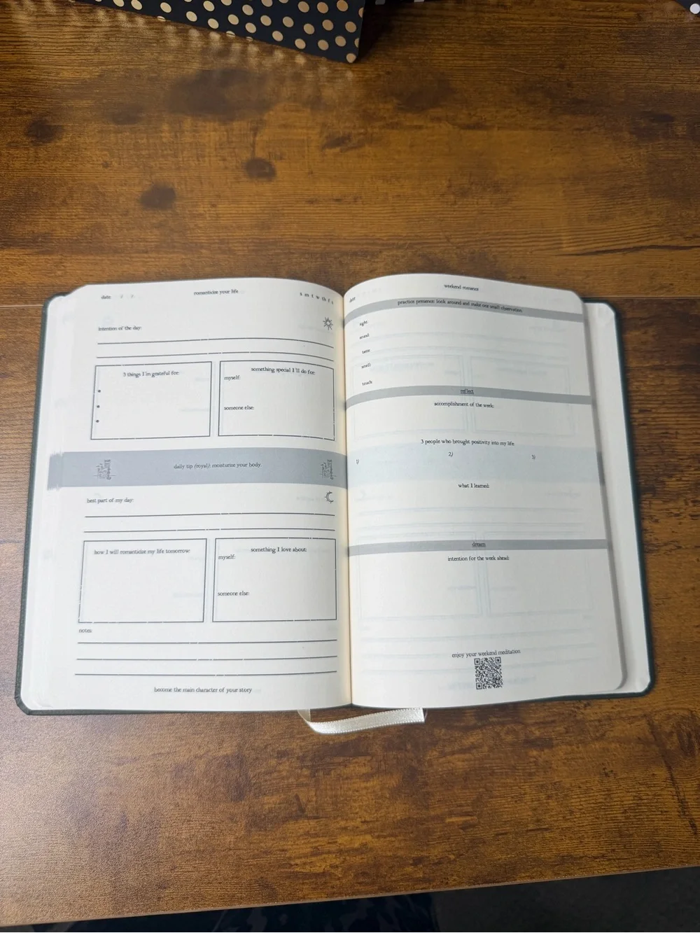 Romanticize Your Life Green Journal Notebook